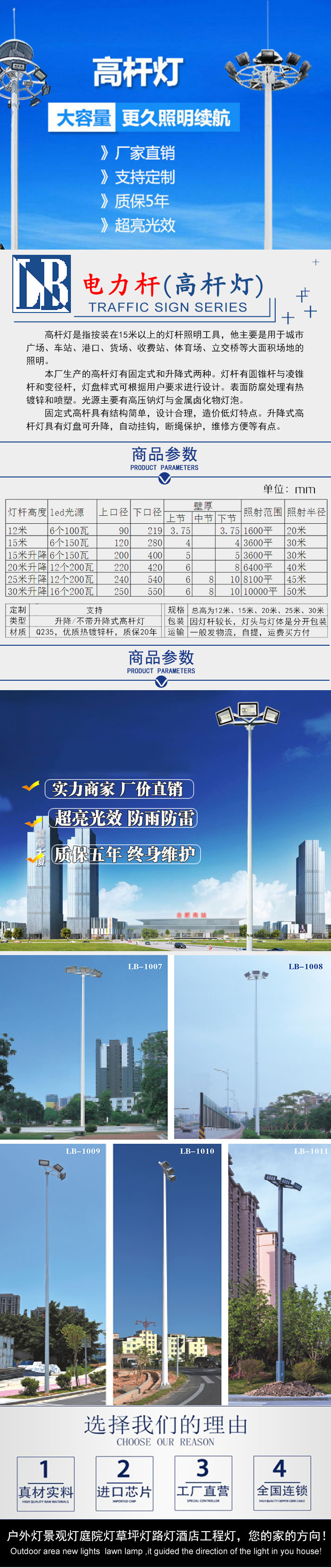 亮标高杆灯yngfld3